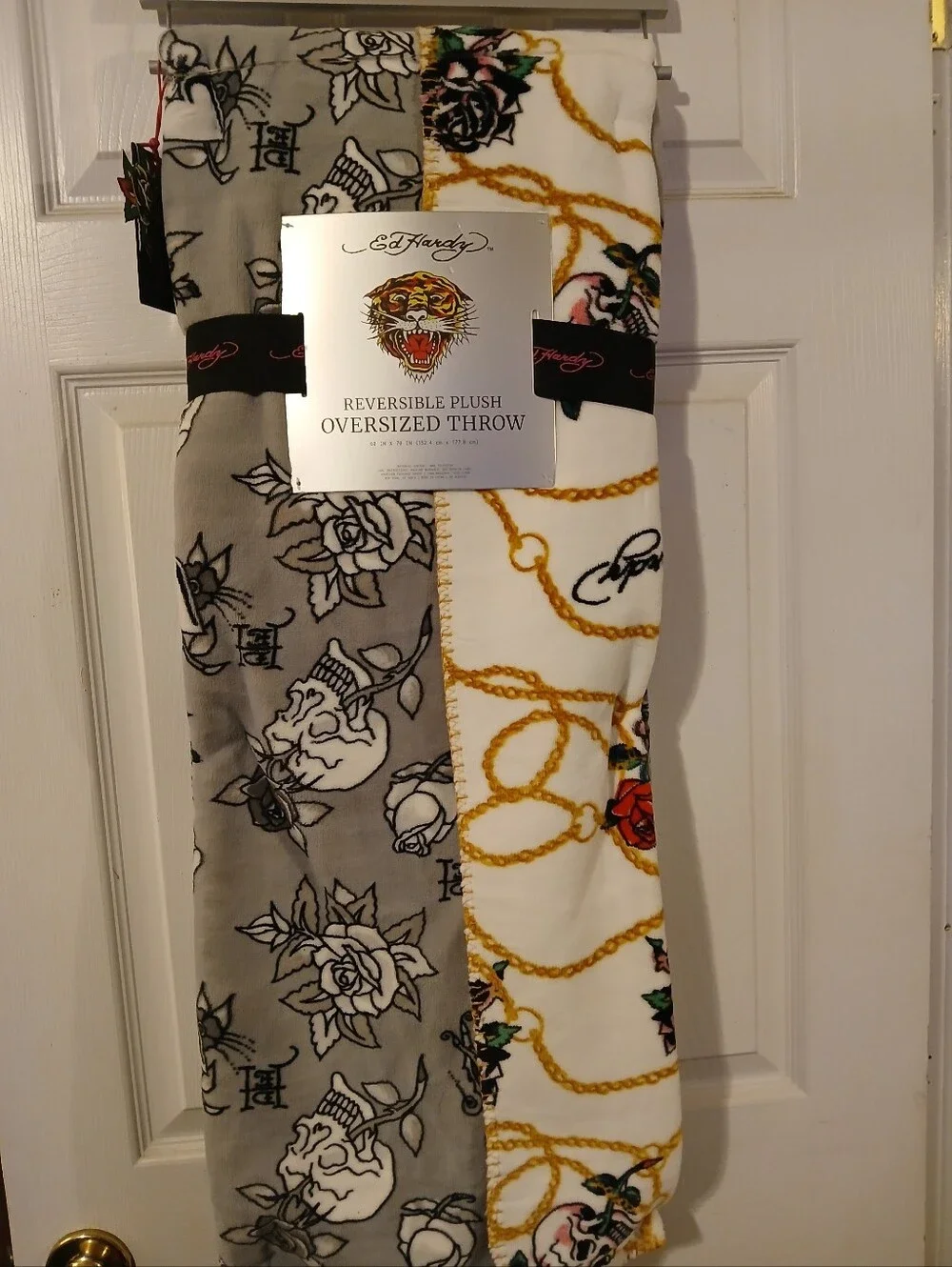 Ed Hardy reversible plush